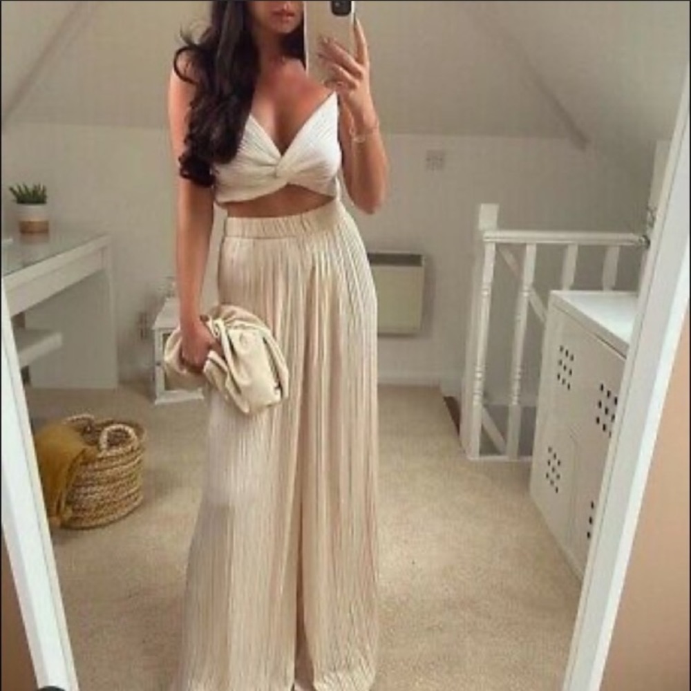 Zara pleated flowy pants - Picture 3 of 16
